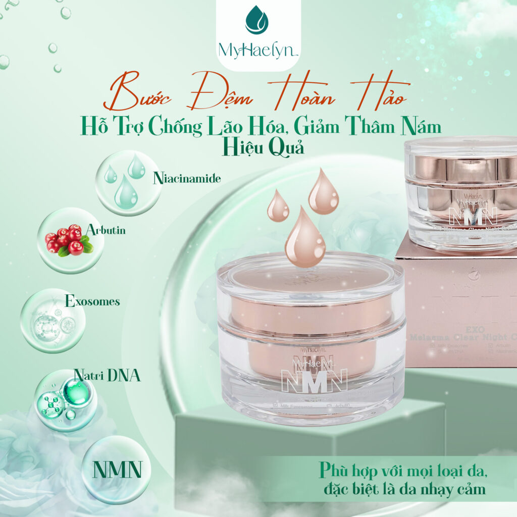 Kem dưỡng trắng ban đêm MyHaelyn NMN Exosome