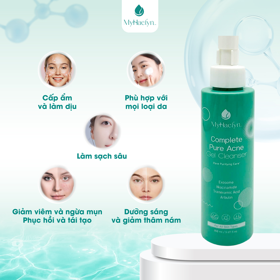 Công dụng vượt trội của Complete Pure Acne Gel Cleanser