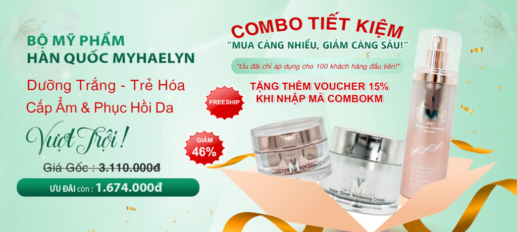 Bộ Mỹ Phẩm Hàn Quốc MyHaelyn - Dưỡng trắng, Trẻ hóa, Ưu Đãi giá Sốc