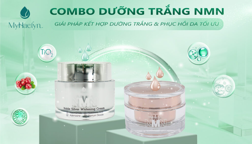 Da sáng mịn, khỏe mạnh với combo dưỡng trắng NMN