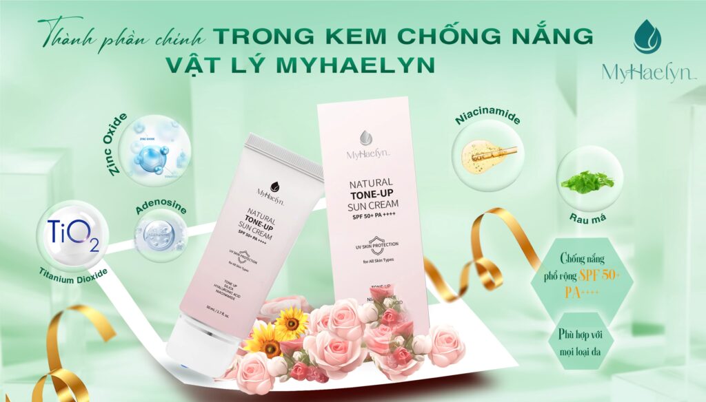 Thành phần chính trong kem chống nắng vật lý MyHaelyn