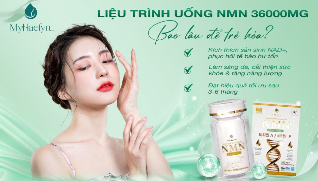 Liệu trình uống NMN 36000mg hiệu quả
