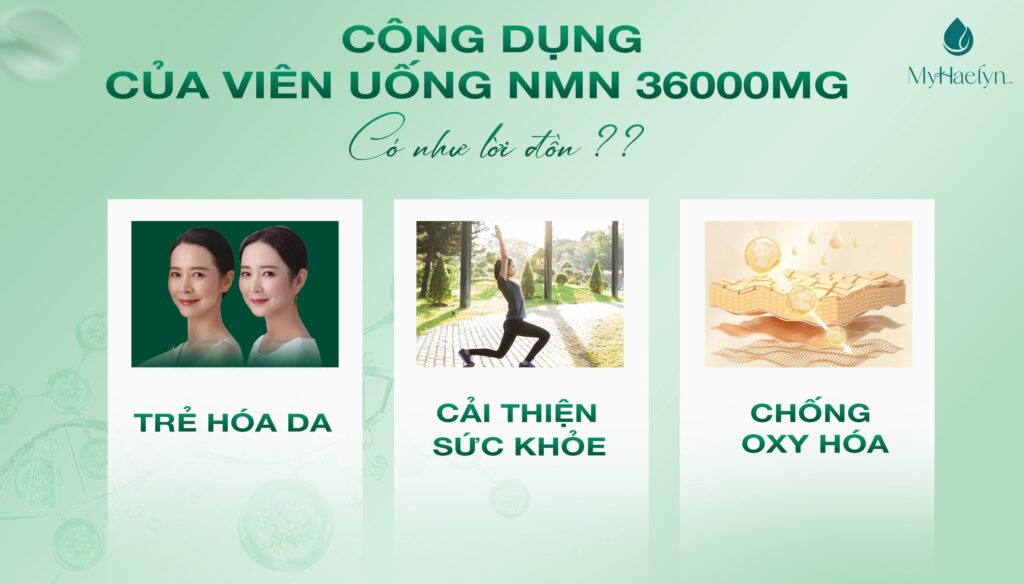 Công dụng viên uống NMN 36000mg
