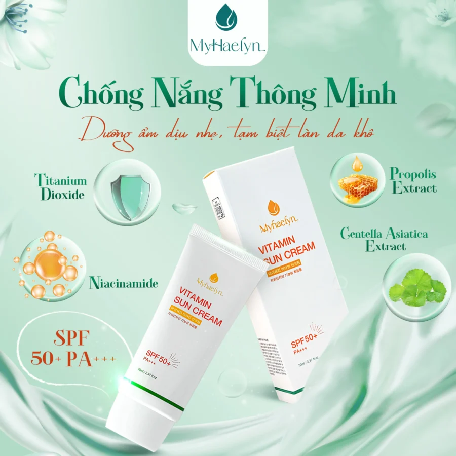 Kem chống nắng Hàn Quốc nâng tone tự nhiên, bảo vệ da toàn diện