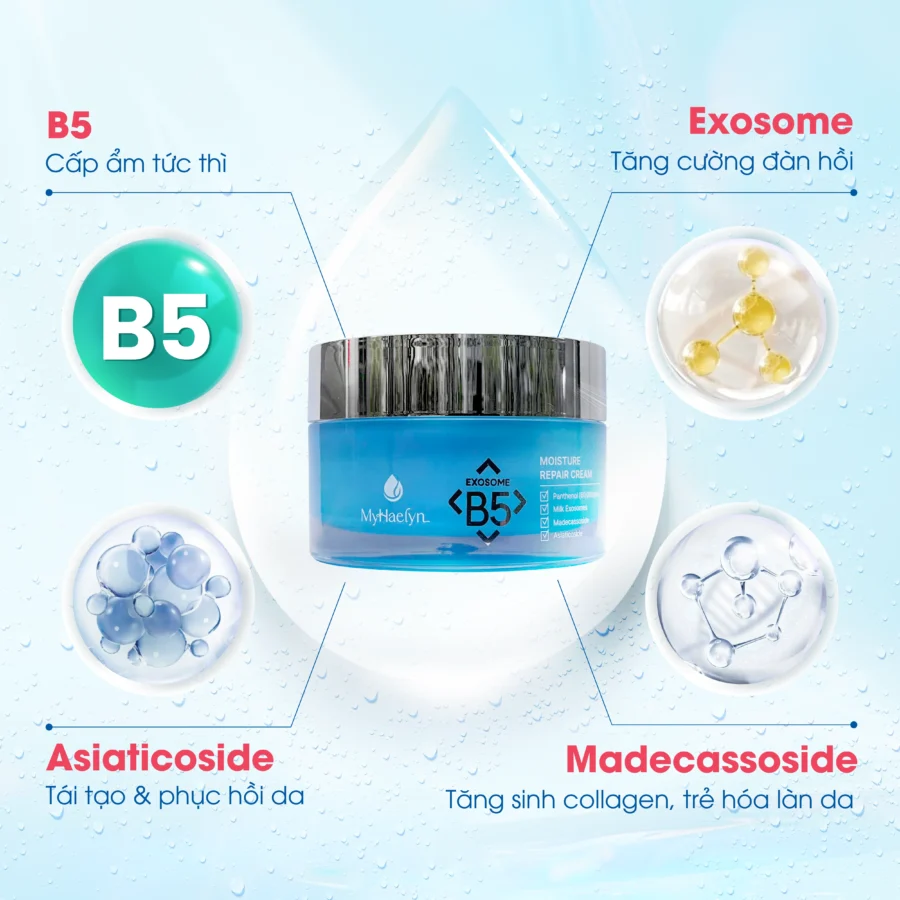 Công thức dưỡng da Exosome B5 đột phá