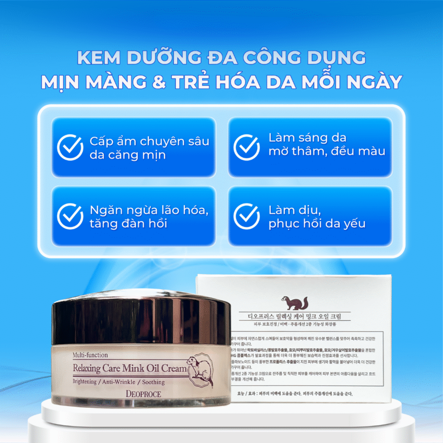 Kem dưỡng da đa công dụng giúp da mềm mịn, căng bóng