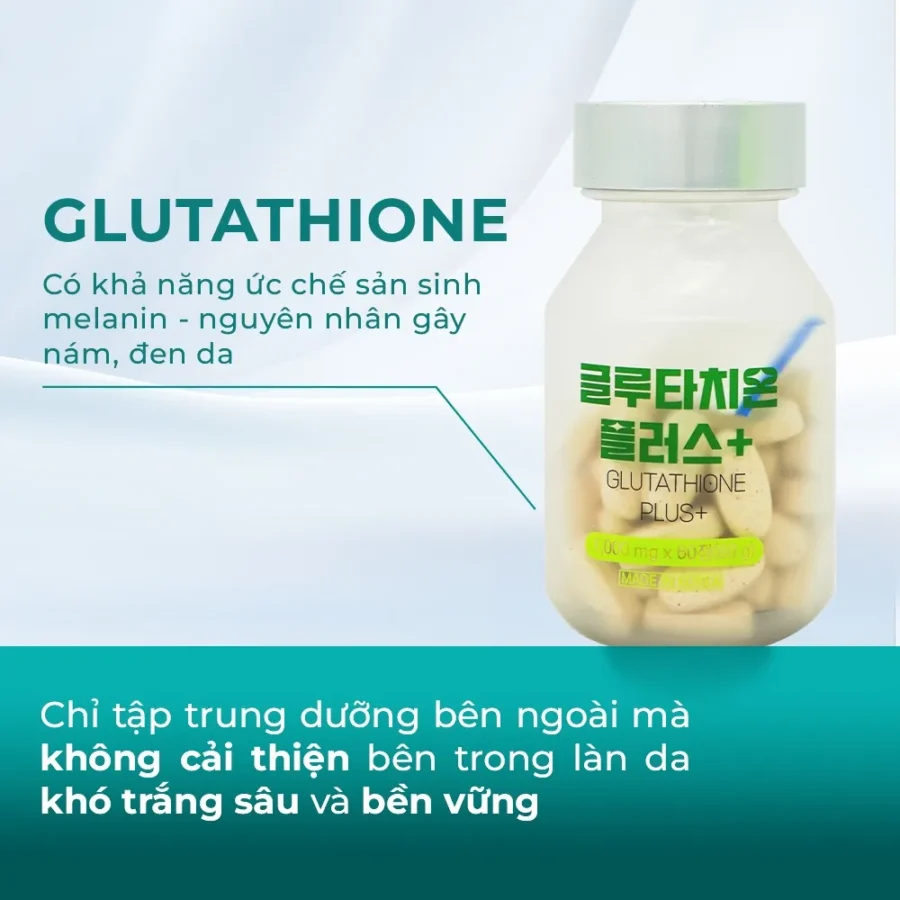 Viên uống trắng da mờ nám Glutathione Plus+ MyHaelyn