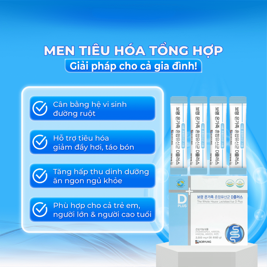 Giải pháp cân bằng hệ vi sinh đường ruột cho cả gia đình