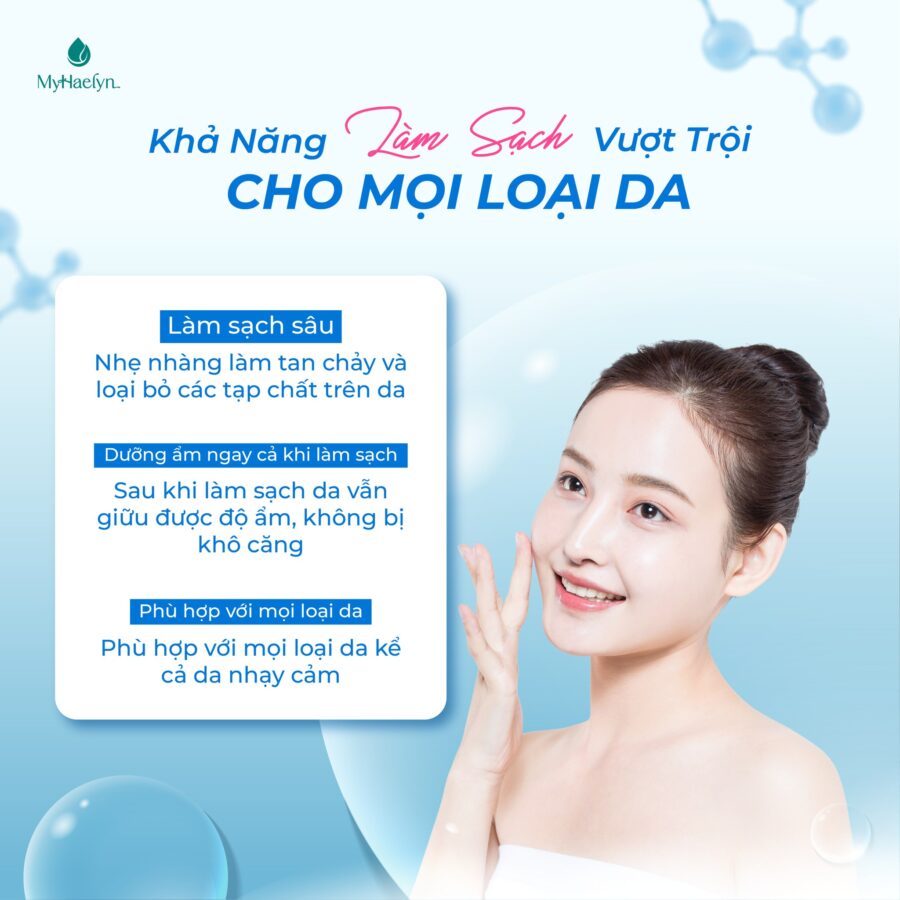 Hiệu quả làm sạch, chăm sóc da vượt trội
