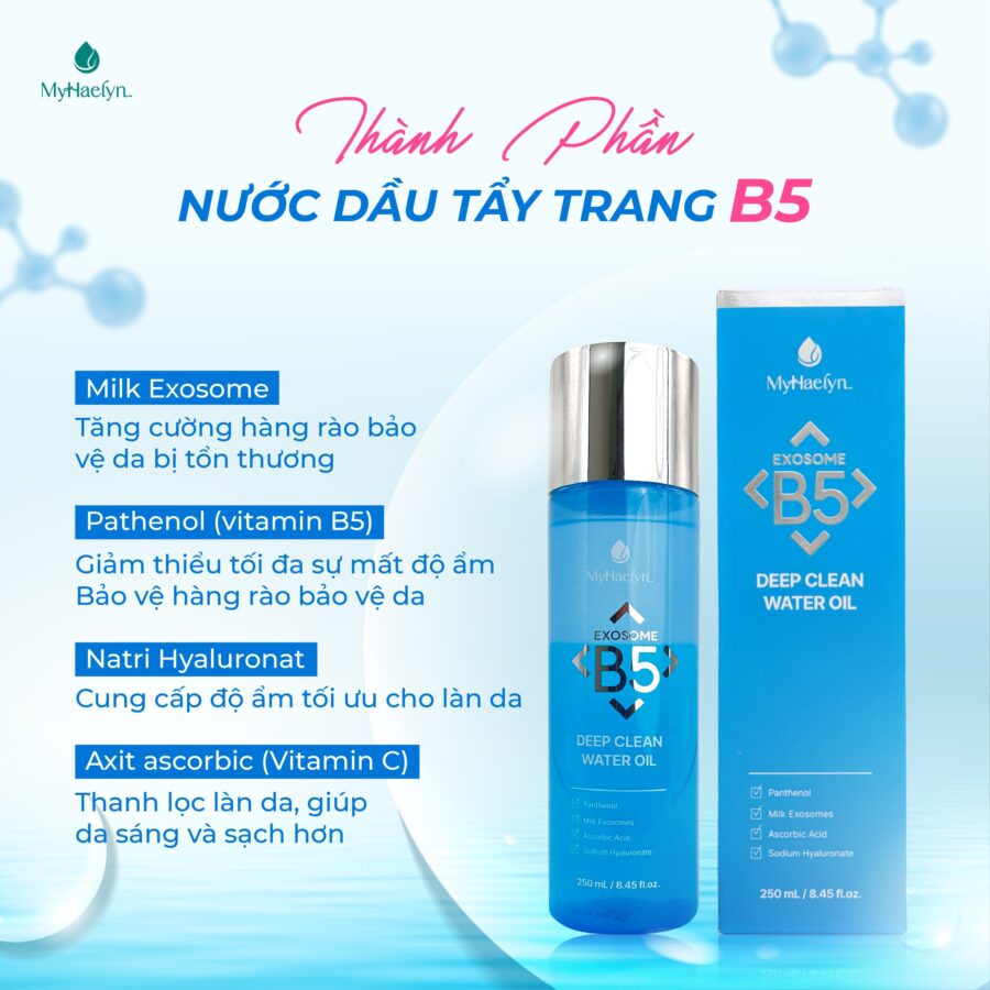 Bảng thành phần nước dầu tẩy trang B5