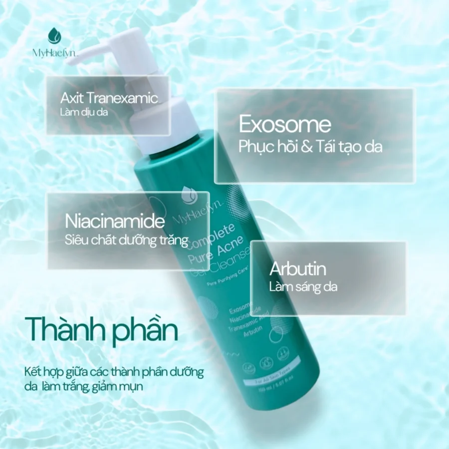Sữa rửa mặt tích hợp công nghệ Exosome hiện đại từ Hàn Quốc
