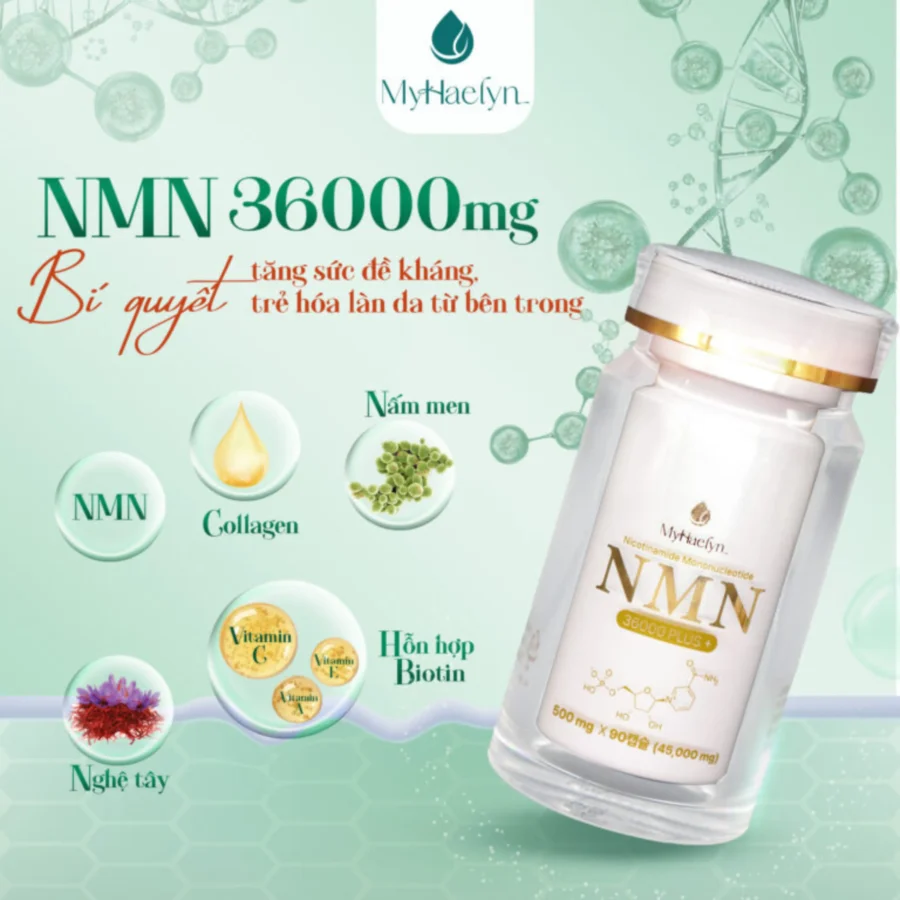 Viên uống NMN giúp kích thích sản sinh NAD+, duy trì sự trẻ trung của tế bào