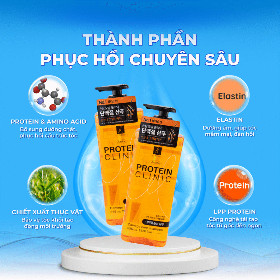Bảng thành phần phục hồi tóc chuyên sâu