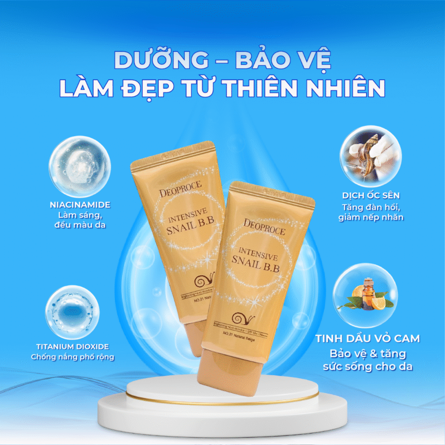 Công thức dưỡng ẩm và bảo vệ da toàn diện
