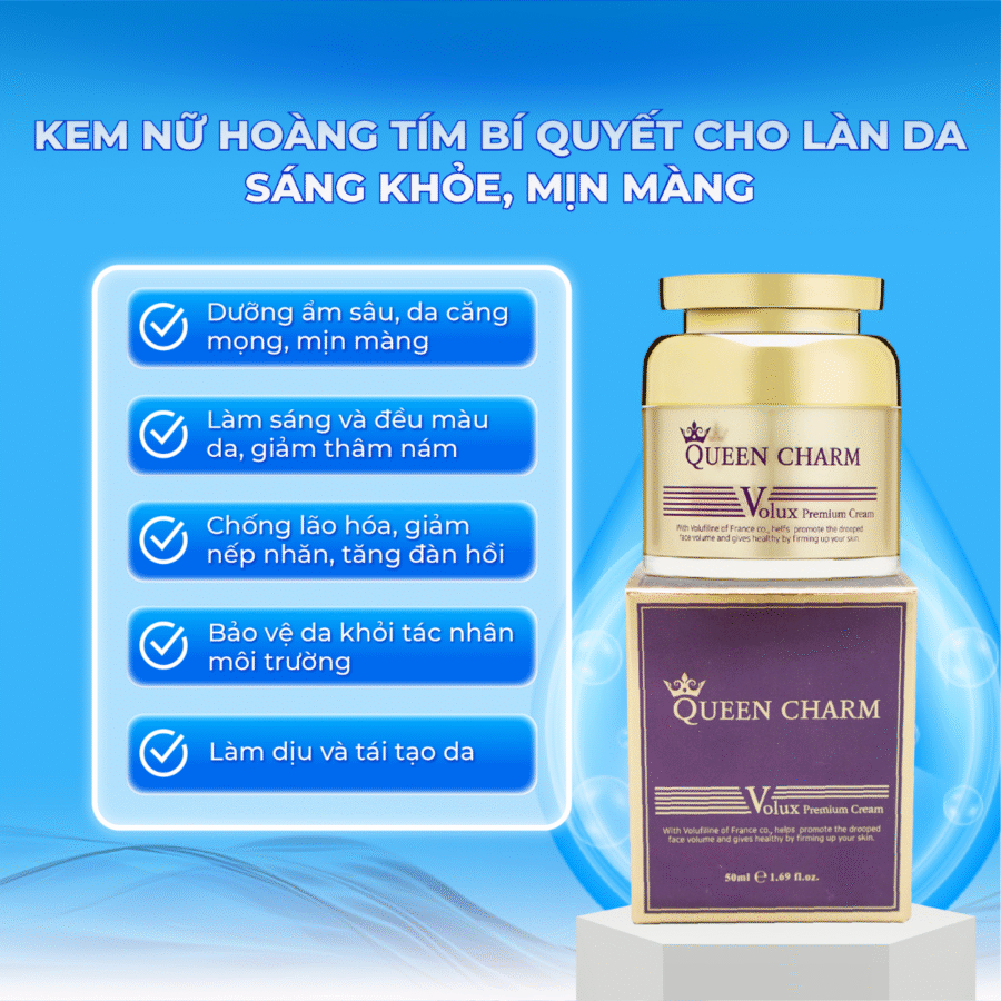 Công dụng của kem nữ hoàng tím Queen Charm