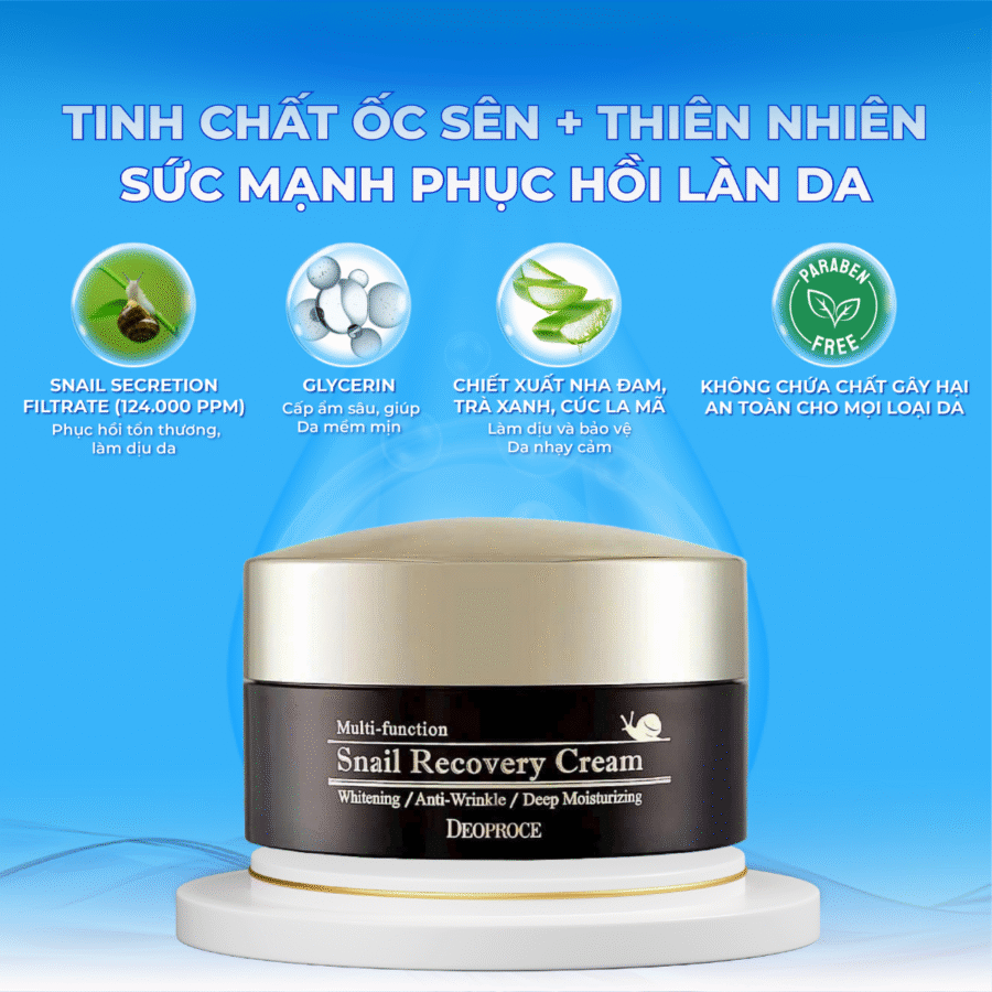 Công thức đột phá phục hồi và tái tạo làn da sáng khỏe