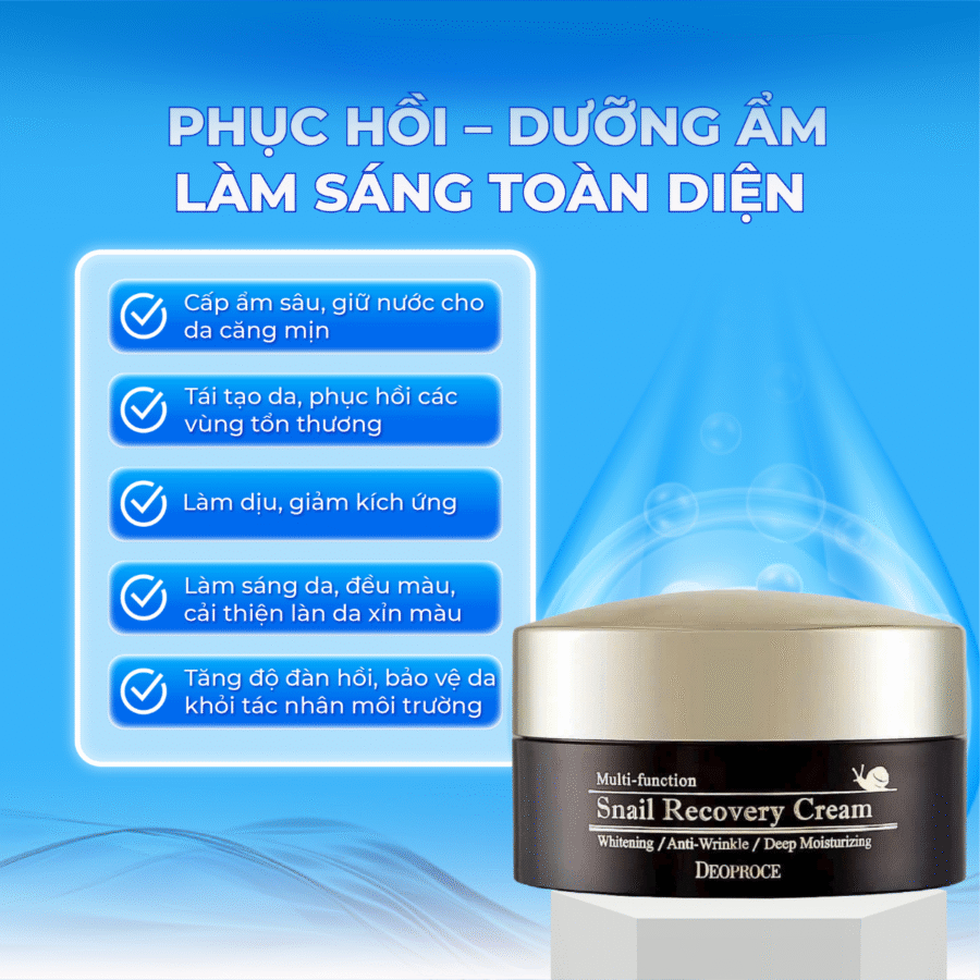 Công dụng vượt trội của kem ốc sên 3 in 1