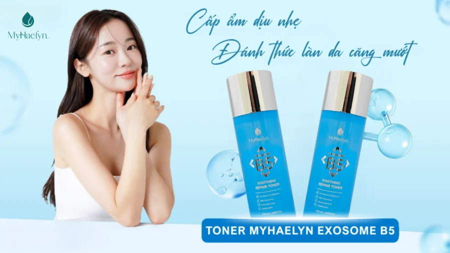 Toner MyHaelyn Exosome B5 - Cấp ẩm phục hồi đỉnh cao cho da nhạy cảm