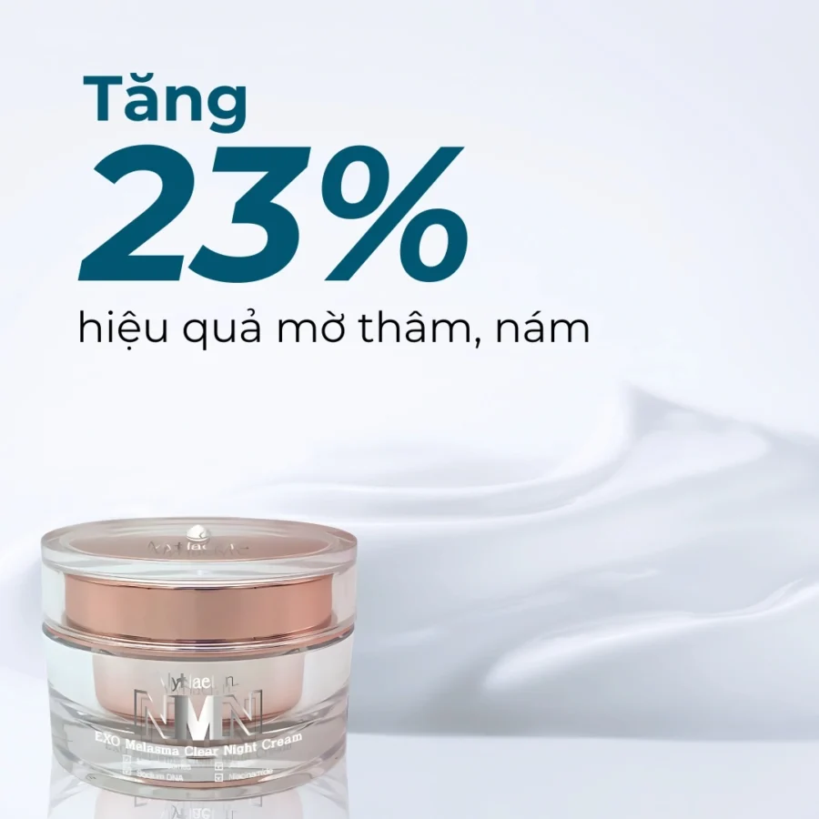 Kem dưỡng đêm MyHaelyn NMN Exosome giúp làm mờ thâm nám, dưỡng sáng da