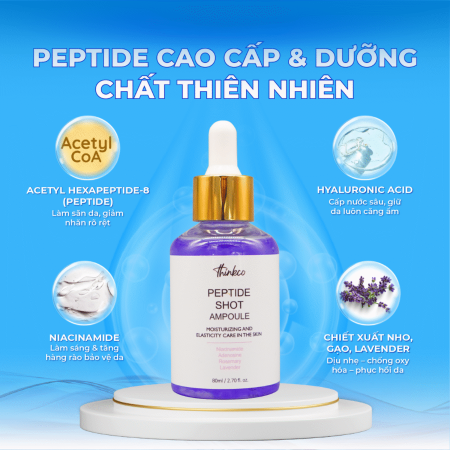 Kết hợp hoàn hảo giữa pepide và dưỡng chất thiên nhiên