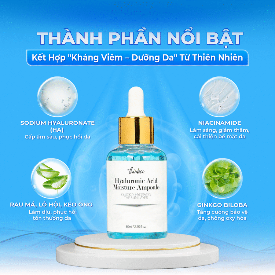 Bảng thành phần vàng dưỡng da chuyên sâu
