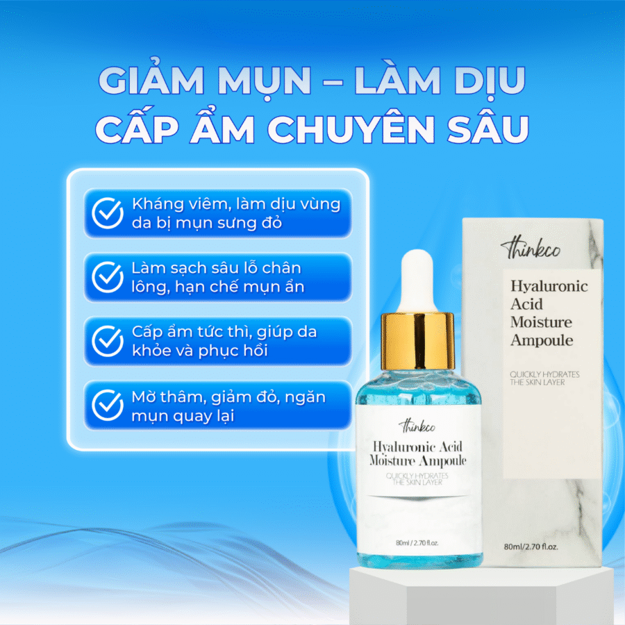 Cấp ẩm cho làn da, ngăn ngừa mụn hiệu quả