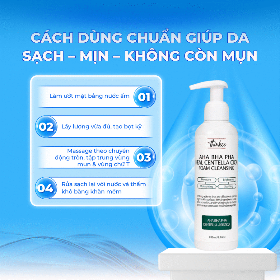 Hướng dẫn sử dụng sữa rửa mặt đúng cách