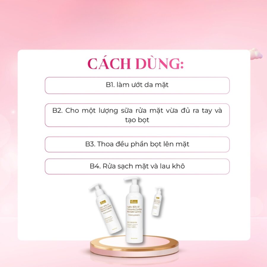 Hướng dẫn cách dùng sữa rửa mặt hiệu quả