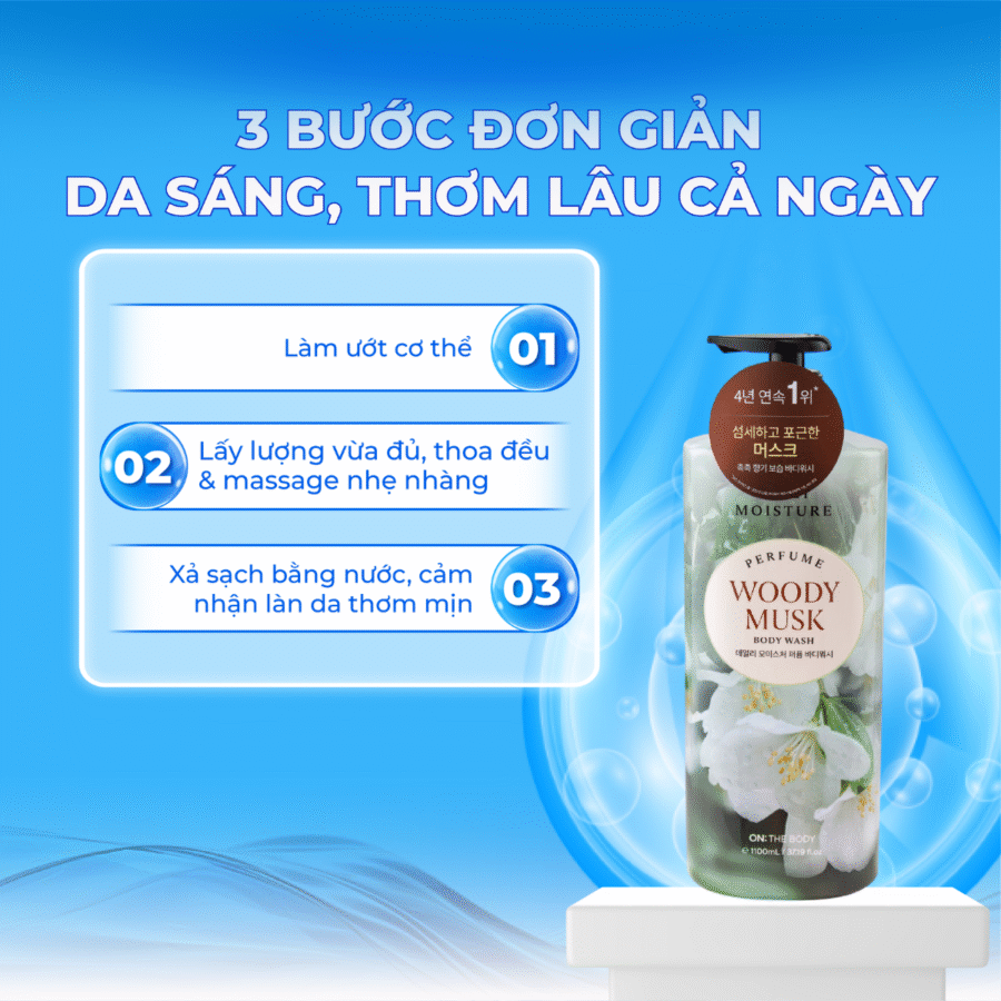 Cách sử dụng sữa tắm hương nước hoa thơm cả ngày dài