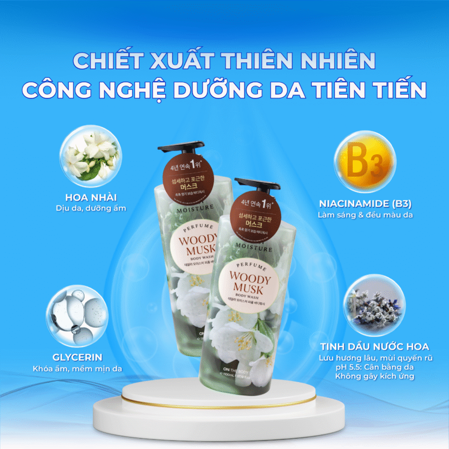 Chiết xuất thiên nhiên nuôi dưỡng làn da trắng mịn