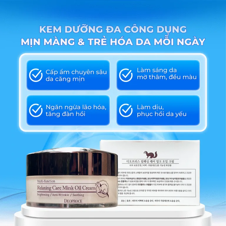 Kem dưỡng đa năng chăm sóc làn da toàn diện