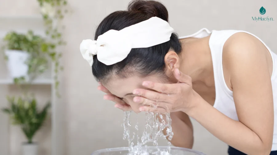 Rửa mặt sạch trước khi đắp pad giúp tối ưu quy trình chăm sóc da