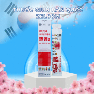 Thuốc Giun Hàn Quốc Zelcom 15ml x 2 gói