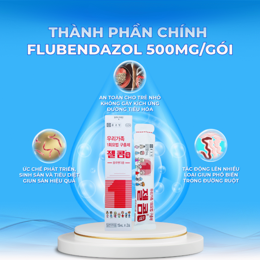 Thành phần chính trong thuốc tẩy giun Zelcom