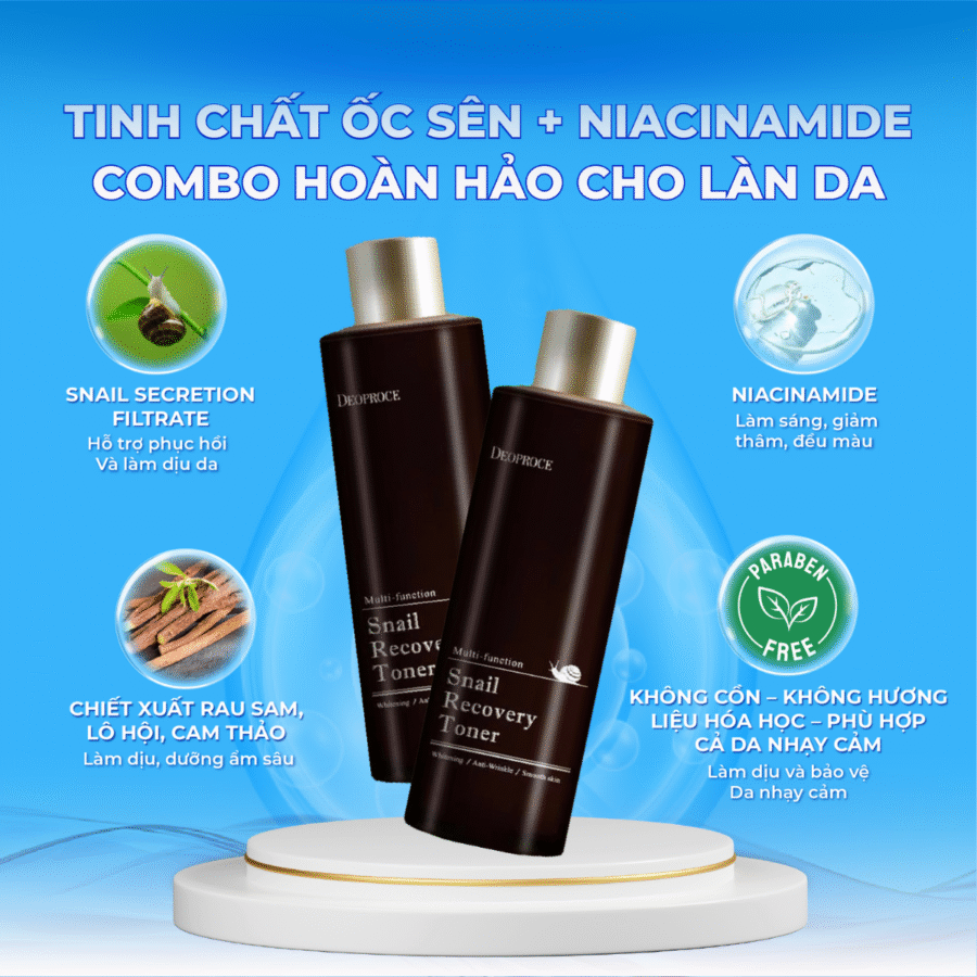 Thành phần chính trong tinh chất ốc sên Deoproce