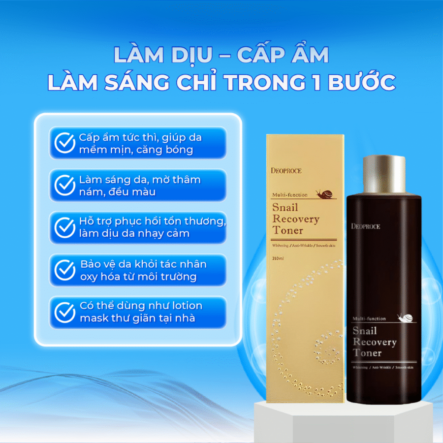 Cấp ẩm và làm dịu da hiệu quả chỉ với 1 bước