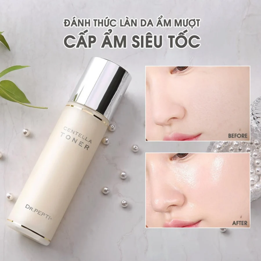 Toner Centella Dr. Pepti - Phục hồi da sau mụn hiệu quả