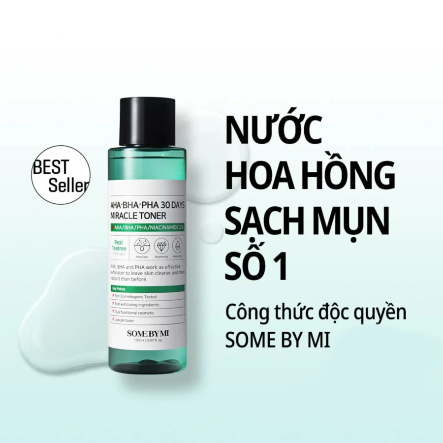 Some By Mi AHA-BHA-PHA - Toner cho da dầu mụn lỗ chân lông to