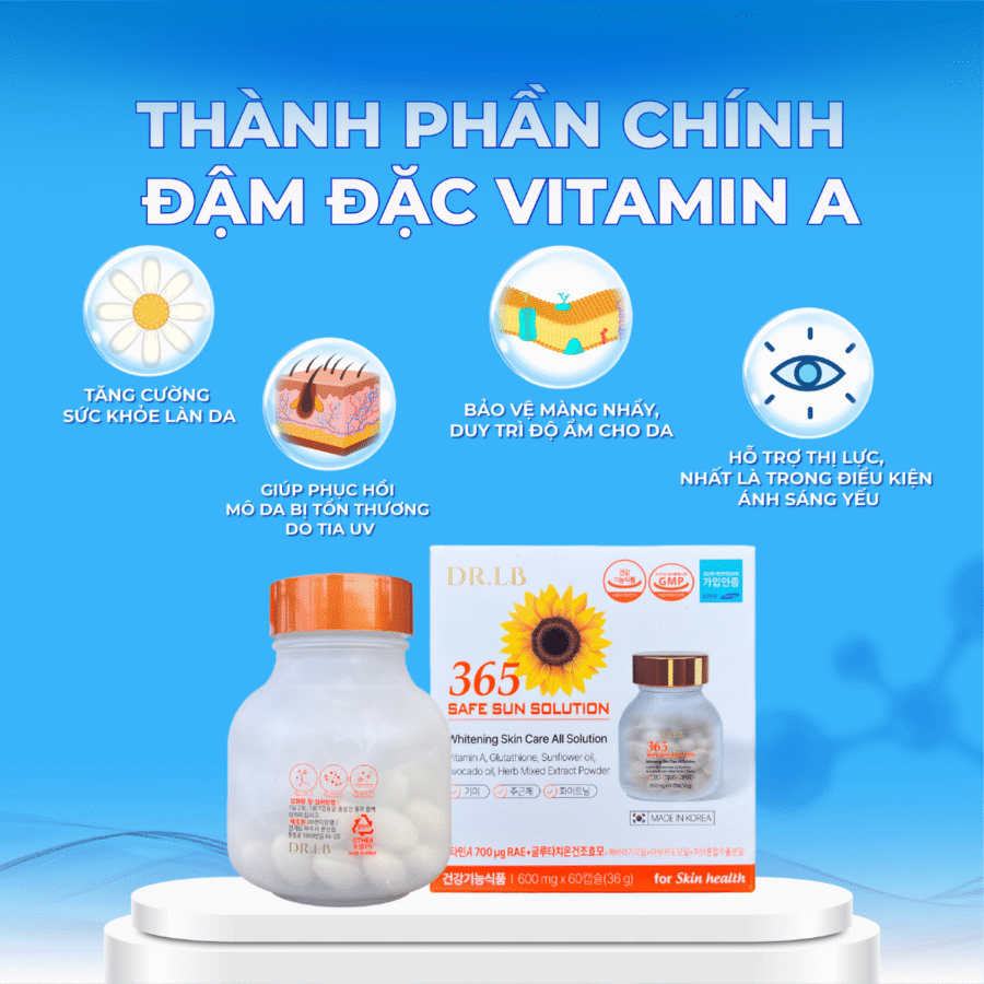 Thành phần chính trong viên uống chống nắng Dr.LB