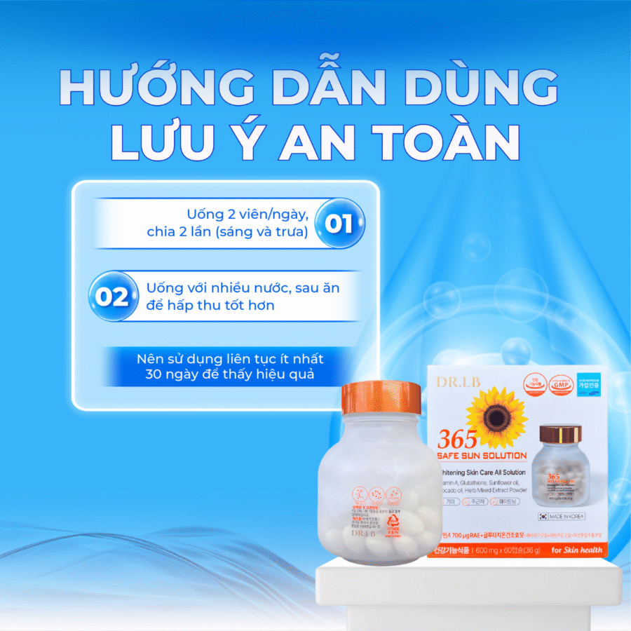 Cách sử dụng viên uống chống nắng an toàn, hiệu quả