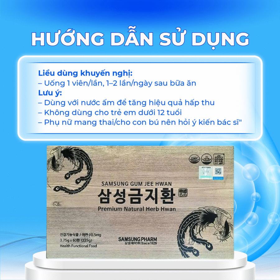 Hướng dẫn sử dụng Viên Uống Phòng Chống Đột Quỵ Samsung hiệu quả