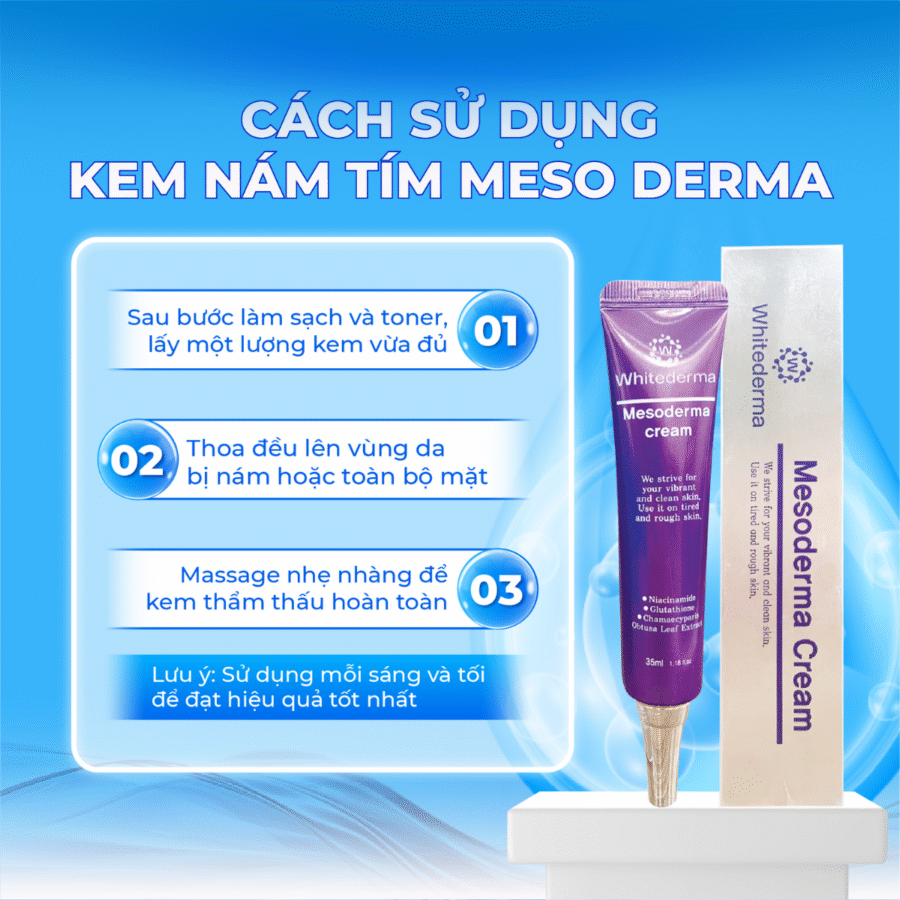 Hướng dẫn sử dụng kem nám Meso cho người mới