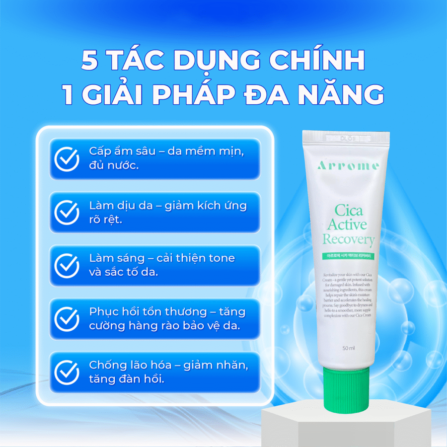 Công dụng vượt trội của Kem Phục Hồi Hoạt Tính Aroma Cica