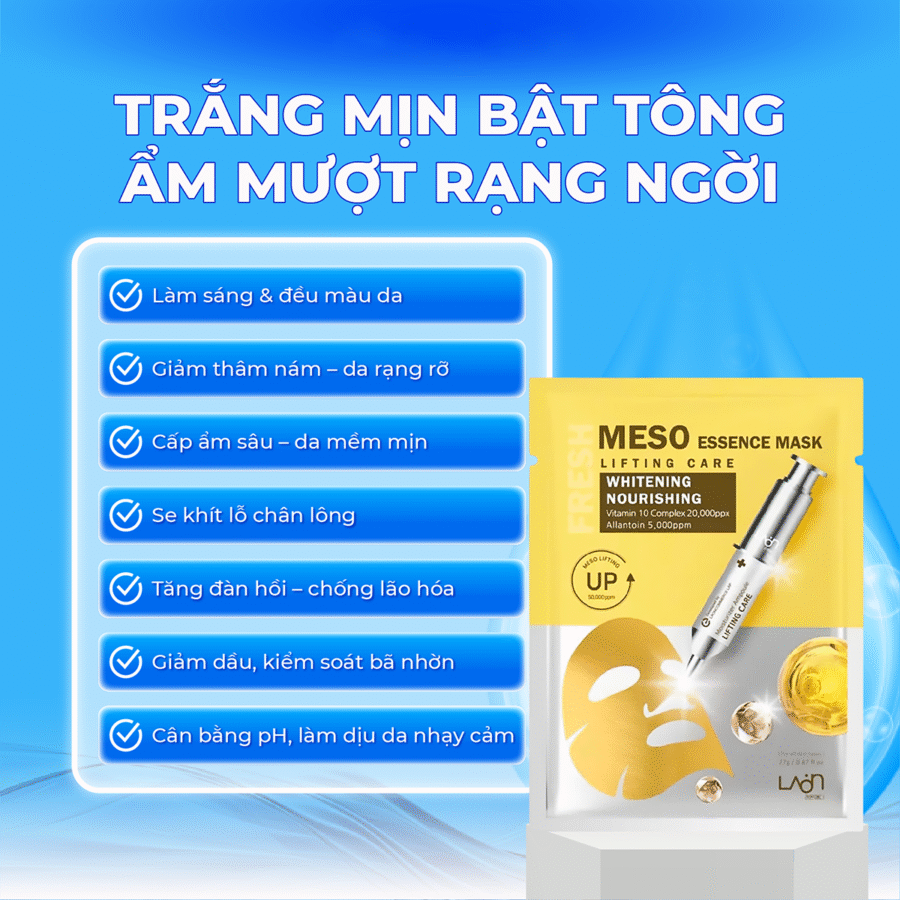 Công dụng vượt trội của Mặt Nạ Meso Niacinamide Essence