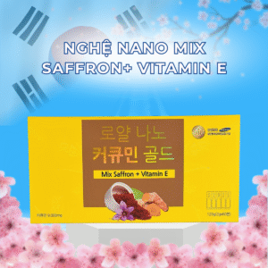 Nghệ Nano Mix Saffron+ Vitamin E 60g x 30 Ống
