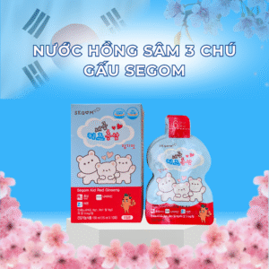 Nước hồng sâm 3 chú gấu Segom 15ml X 30 Gói