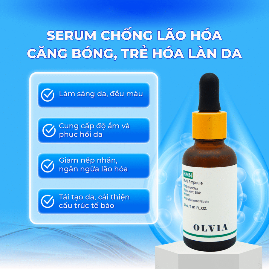 Công dụng vượt trội của Serum NMN Cao Cấp Olvia
