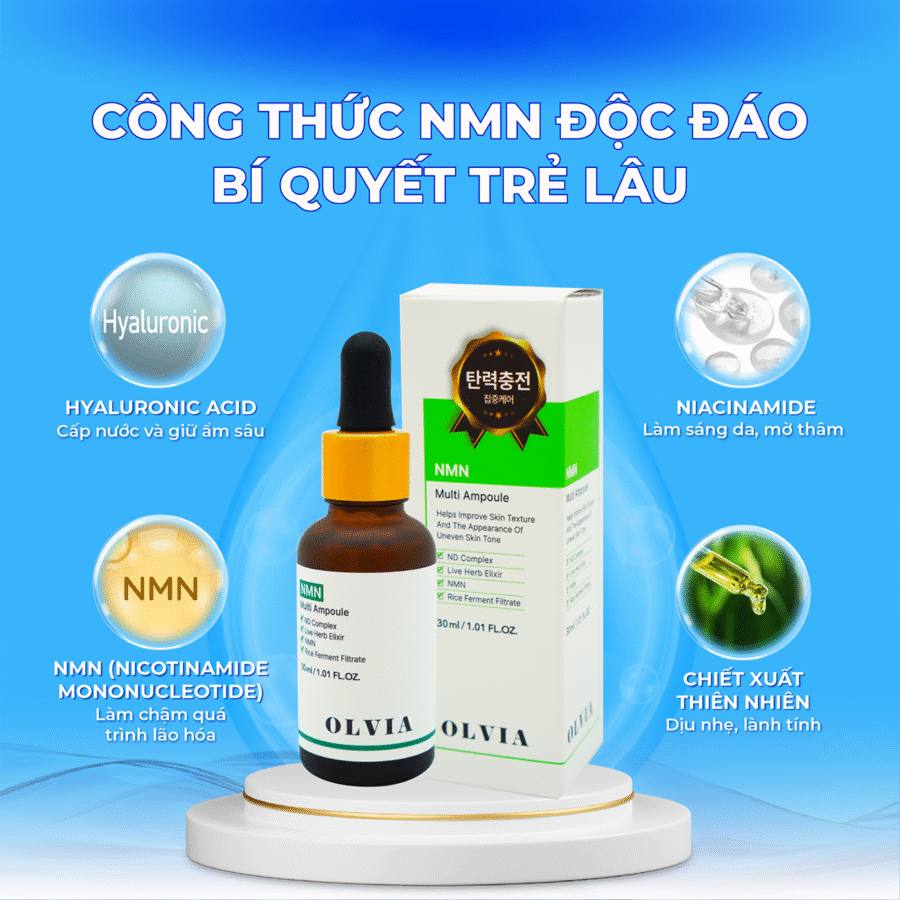 Thành phần chính của Serum NMN Cao Cấp Olvia