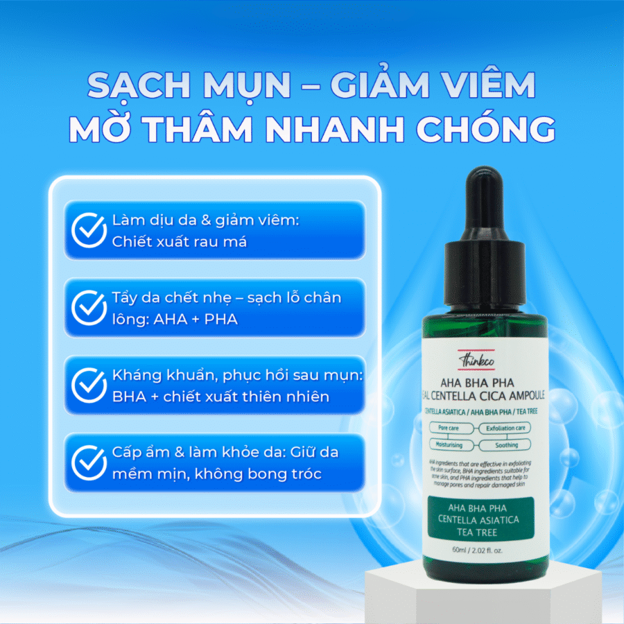 Giải pháp giúp da sạch mụn, ngừa viêm nhanh chóng