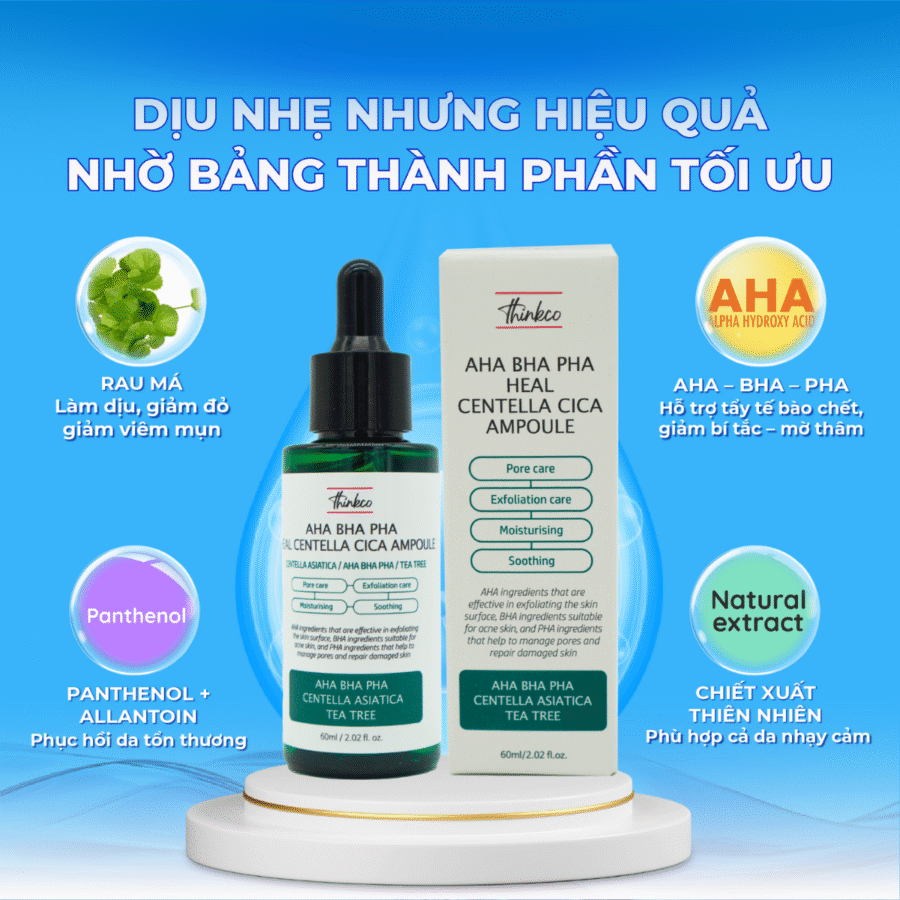 Công thức kết hợp các thành phần thiên nhiên lành tính